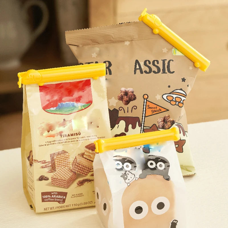 10PCS Cute Sealing Clip Dog Shape Bag Clips Snacks Protection Moisture Proof Clip Kitchen Food Storage Bag Clamps