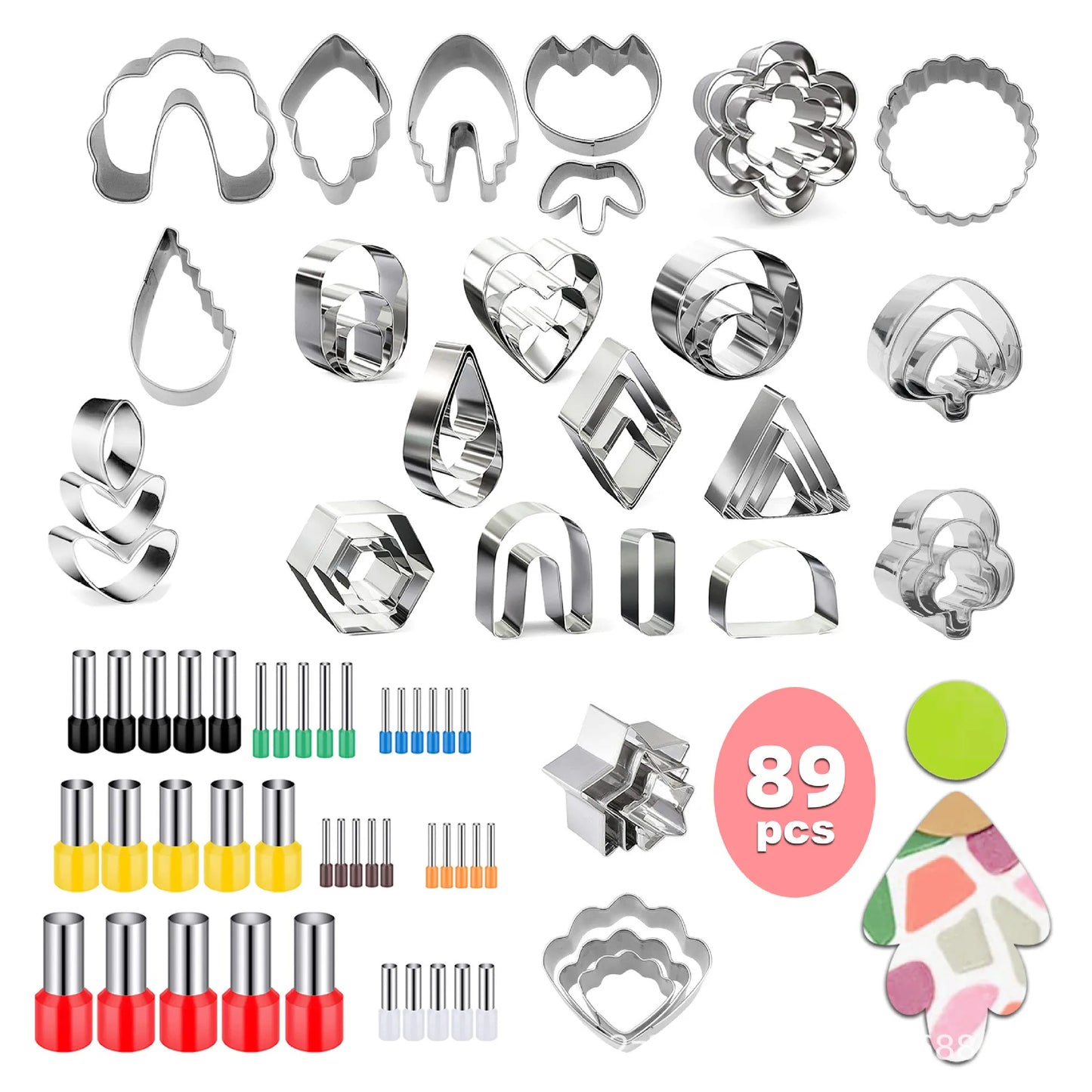 Polymer Clay Earring Making Kit Stainless Steel Cutters Mold Handmade Tool Pottery Diy Ceramic Craft Designer Jewelry Supplies