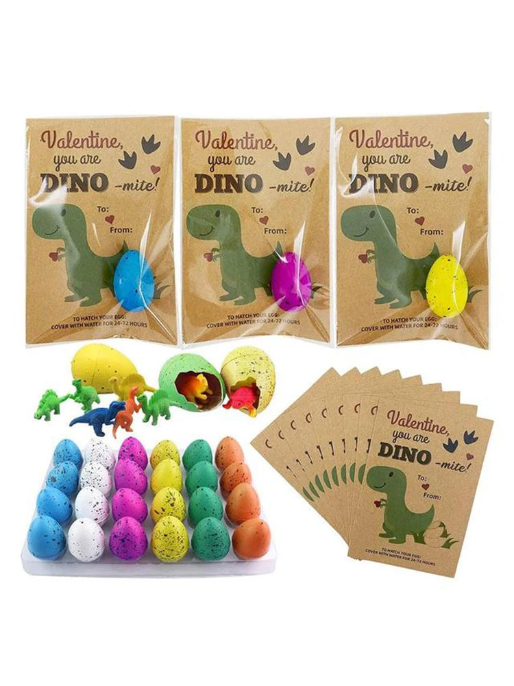 New 2023 Gift Magic Hatching Growing Dinosaur Egg Treat Kids Birthday Party Favor Baby Shower Guest Gift Pinata Educational Toys Valentines Gift