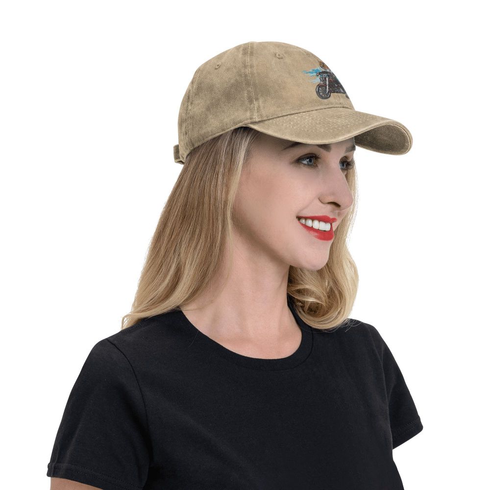 Pure Color Dad Hats Biker Women's Hat Sun Visor Stetson Tiger Peaked Cap