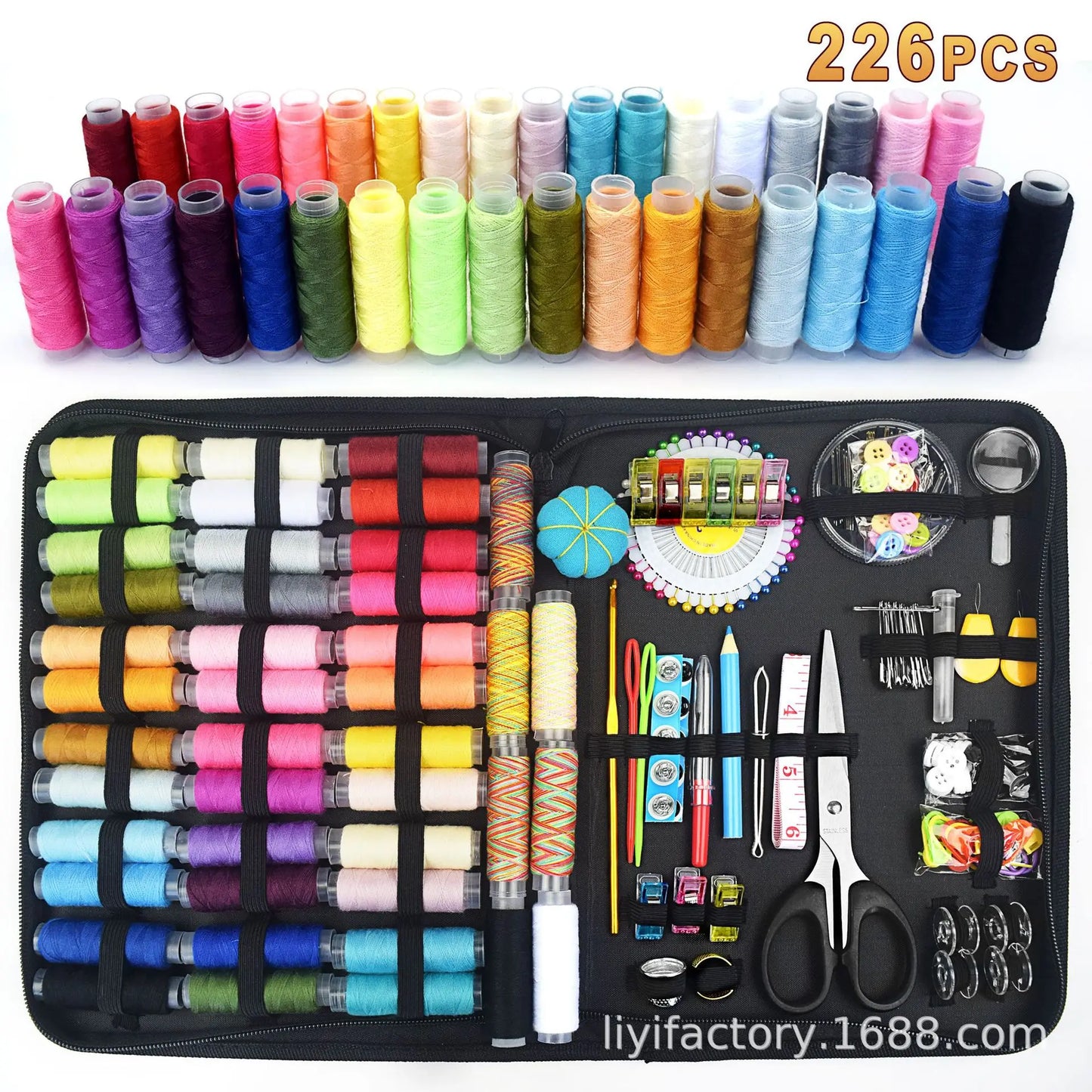 Sewing Kits DIY Multi-function Sewing Box Set for Hand Quilting Stitching Embroidery Thread Sewing Accessories Kits