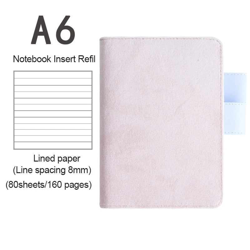 Fromthenon Fabric Cover Notebook Grid Lined Blank Paper Journals A5A6 Japanese Hobo Planner Diary notepad Stationery