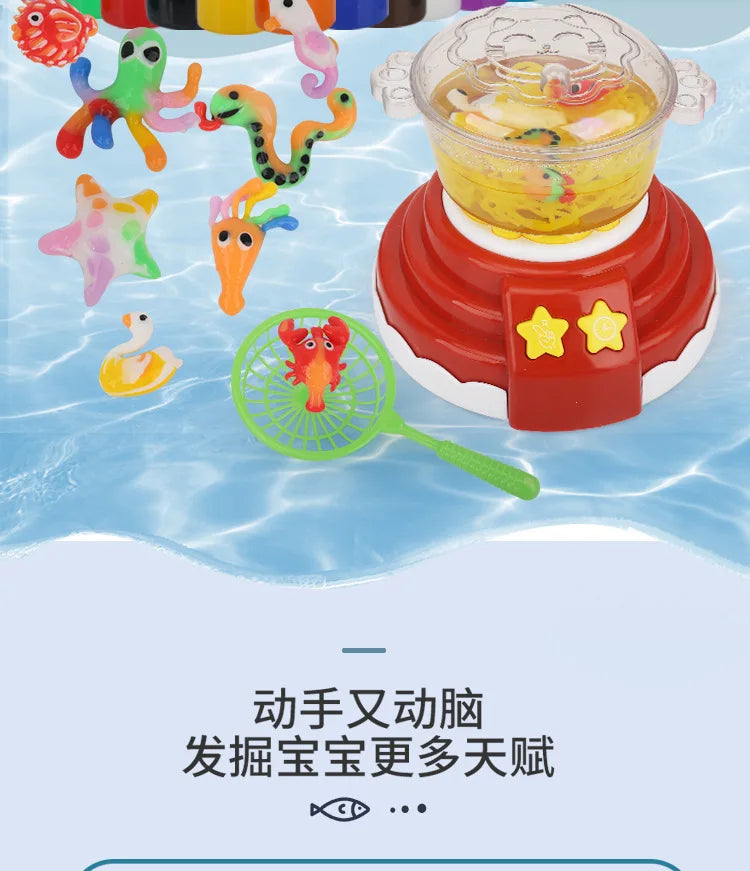 Magic Water Elf Kit with Hot Pot Machine DIY Fairy Handmade Cooking Pretend Play Toys Children festival birthday Kid gift Toy