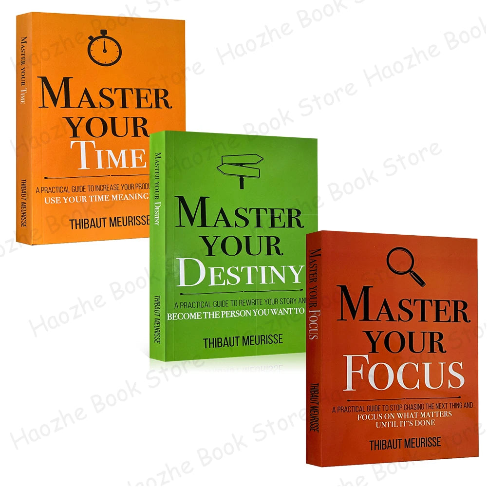 Master Your Destiny / Master Your Time / Master Your Focus Motivational Self-Help Series English Book Paperback