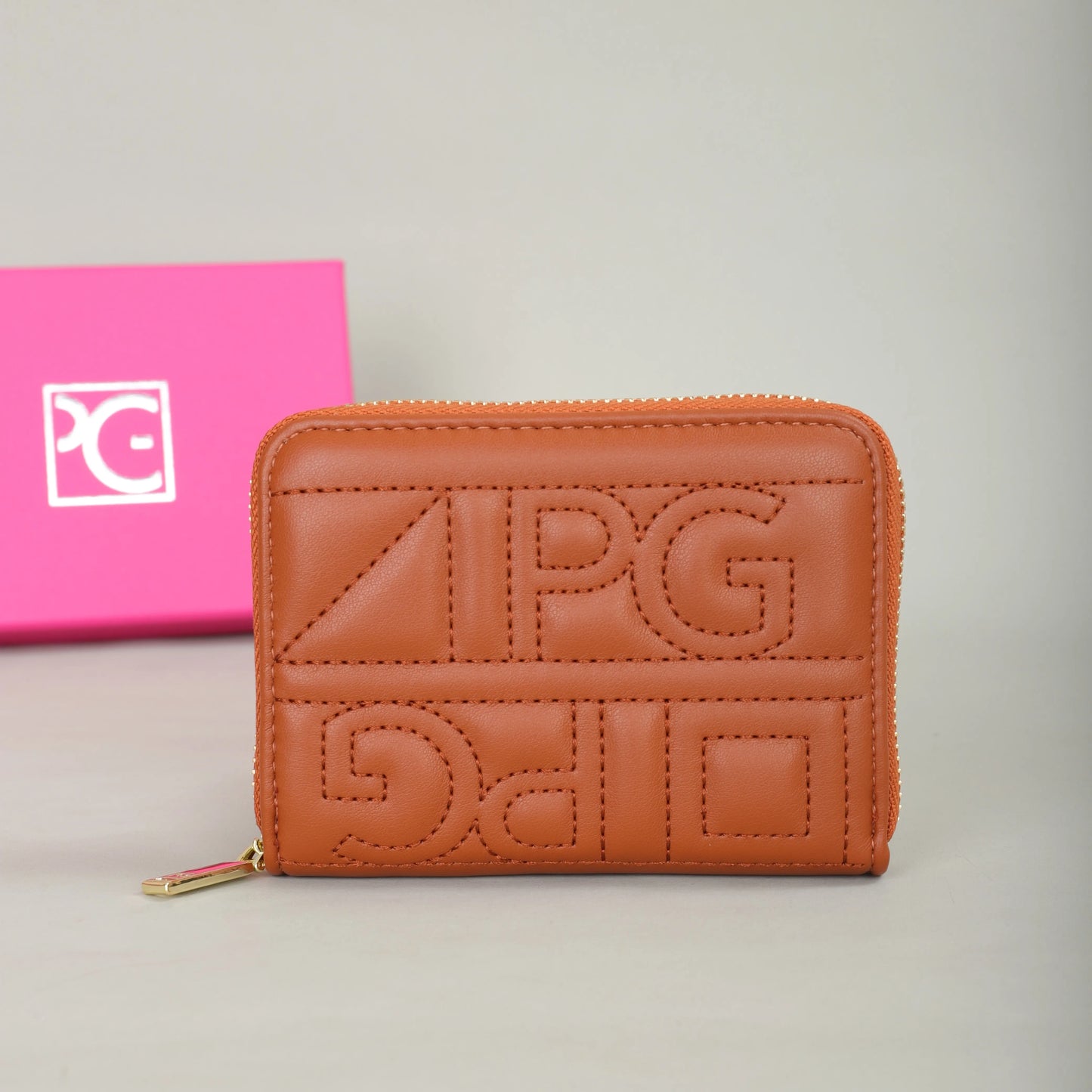 PG PATSY GARIS Fashion Classic Retro Men's and Women's Universal Wallet Letter Printed Portable Card Bag Zero Wallet Wallet