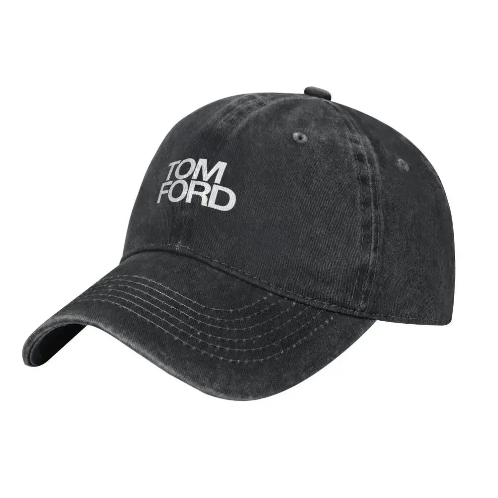 Tom_Ford Popular Denim Baseball Cap for Adults - Trendy Adjustable Casual Hat