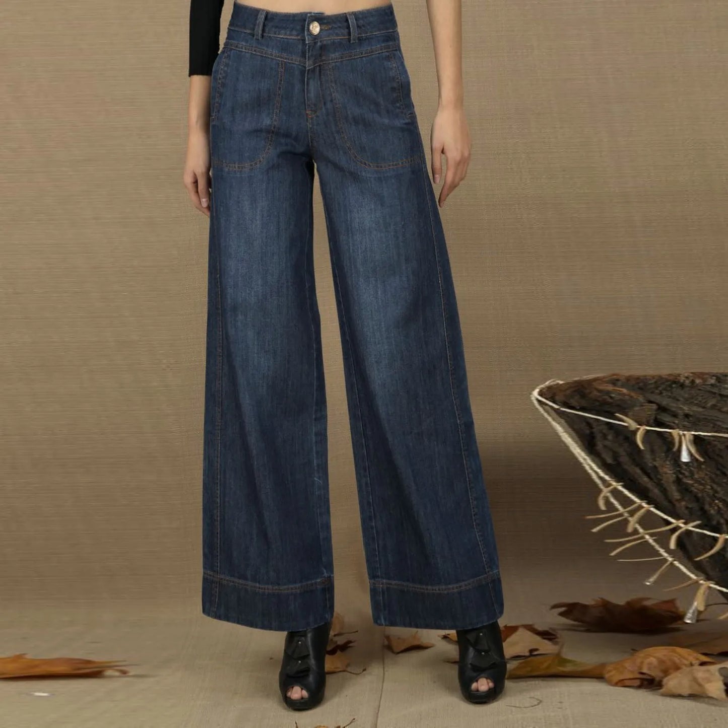 Y2k Vintage Pantalones Women'S Shaping Straight Leg Stretch Pants Seam Front Wide Leg Jeans Korean Streetwear Retro Trousers