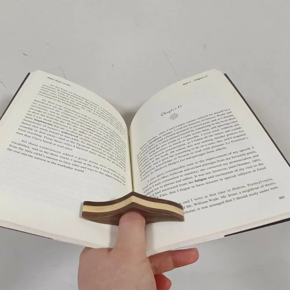 Page Holders For Reading Wooden Keep Book Open Bookmark Wear Resistant Bookmark Rhombic Page Holder For Home Library School