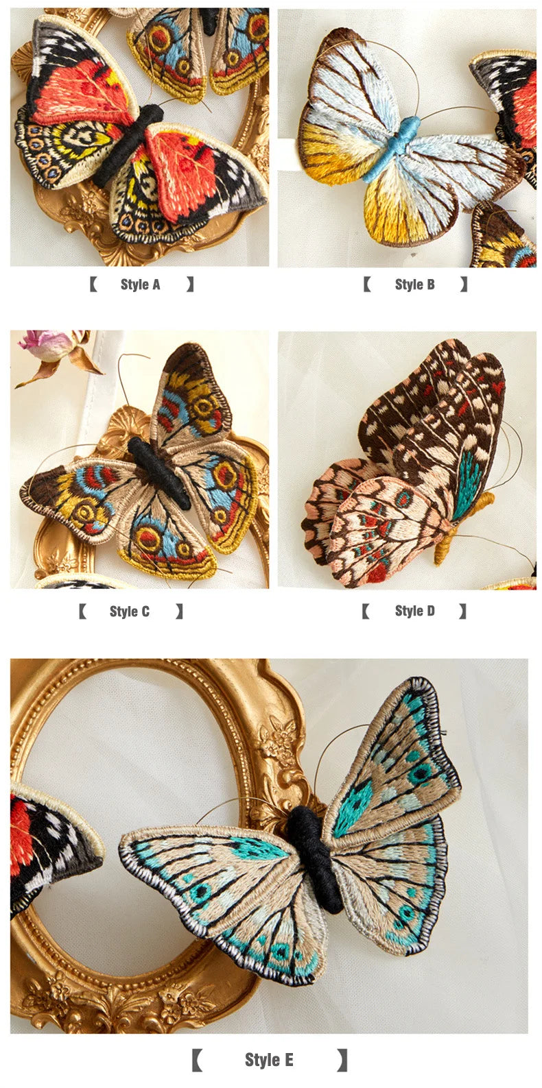 Starter Embroidery Kit Handmade Butterfly Diy Sewing Embroidered Kit With Hoop Embroideri Home Decor Needlework Cross-stitch Set