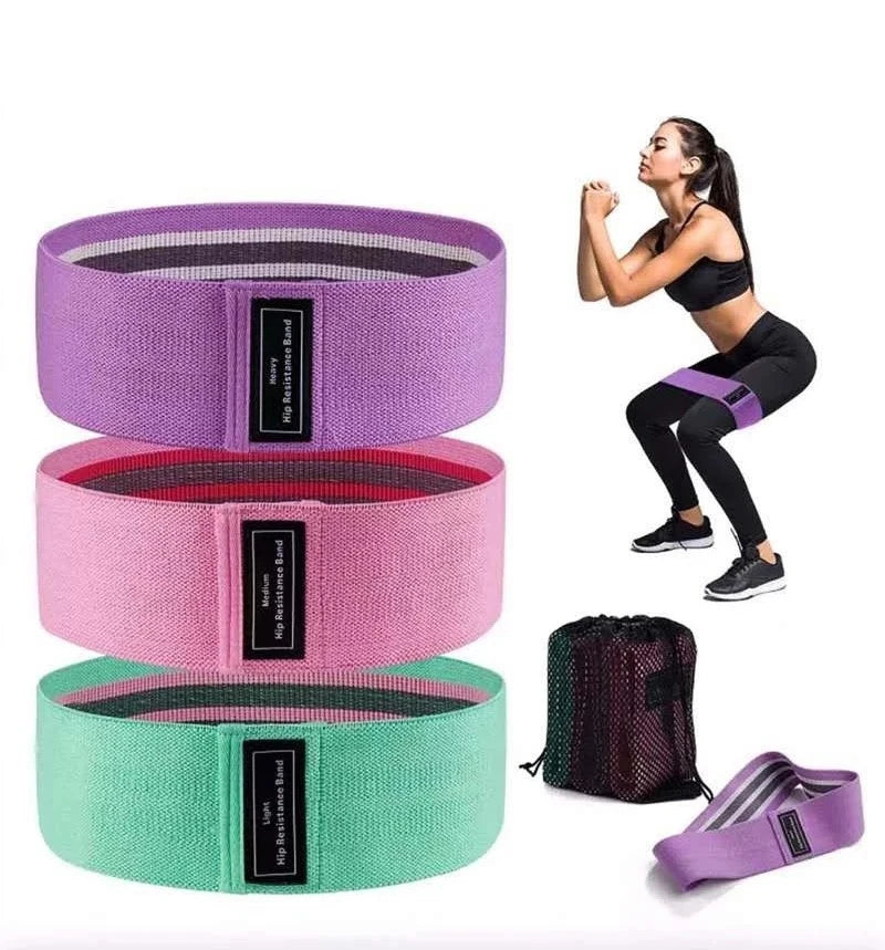 Exercise Fitness Resistance Bands Hip Stretch Yoga Legs Butt Anti Slip Band Elastic Fitness Workout Equipment Training Belt