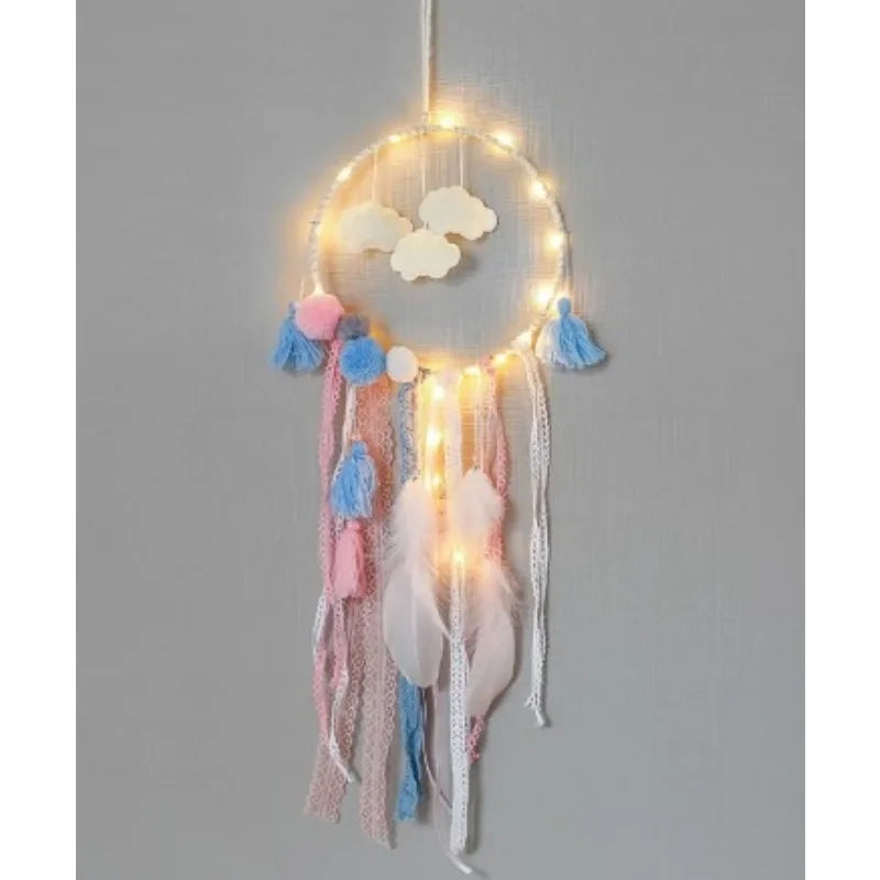 Creative Cloud Dream Catcher Wind Chime Pendant Hanging Ornaments Wind Chimes Home Window Curtains Pendant Home Garden Decor