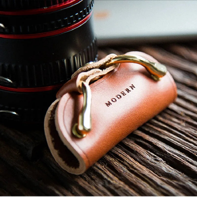 Brand New 100% Genuine Leather Smart Key Organizer Holder Key Chain Key Wallet Creative Travel Man Woman Gift