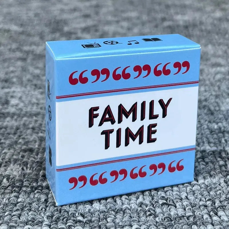 Table Card Game for Family Gatherings 50 Conversation Cards After Dinner Amusements Game Portable Camping and Holiday Games