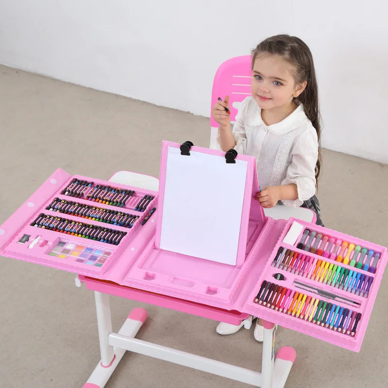 150-208 Pcs Art Set Watercolor Markers Crayons Water Pen Drawing Set Artist Painting Tools For Boys Girls Birthday Gifts