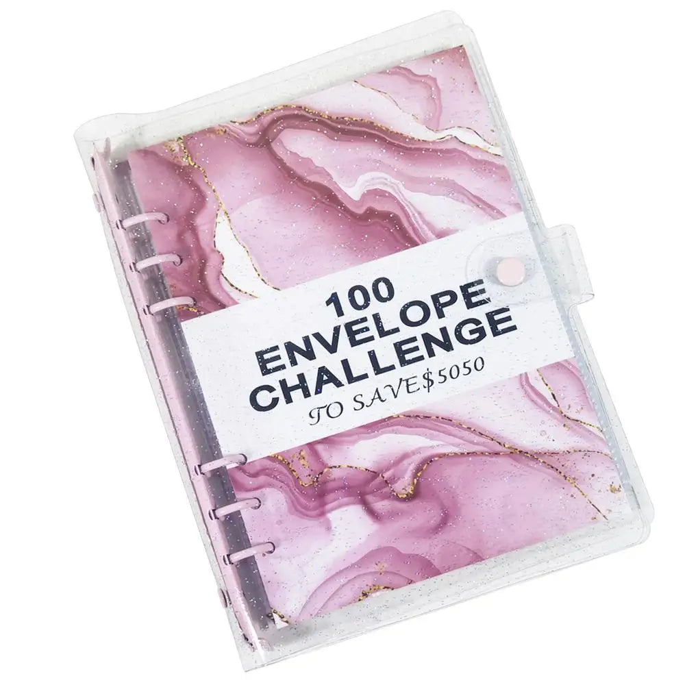 100 Envelopes Money Saving Challenge Budget Book Binder For 100-Days Cash Envelopes System Easy And Fun Way To Save 5 050