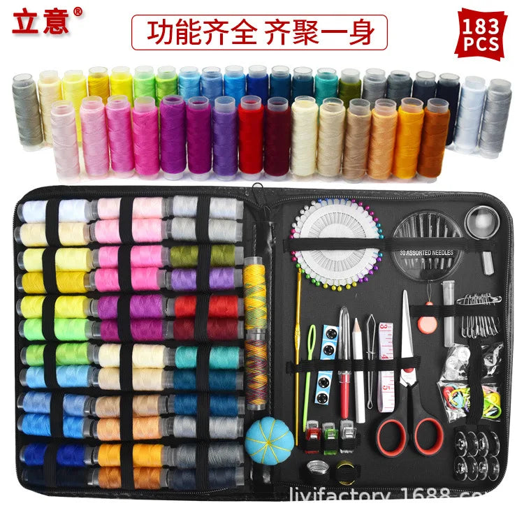 Sewing Kits DIY Multi-function Sewing Box Set for Hand Quilting Stitching Embroidery Thread Sewing Accessories Kits