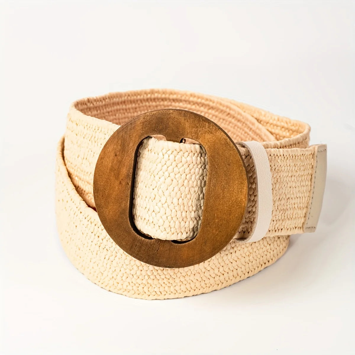 Straw elastic waist woven belt fashionable women's waist belt dress belt straw woven bohemian belt