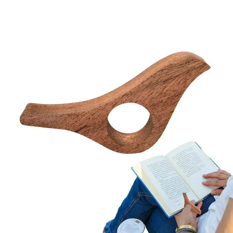 1pcs Wooden Thumb Book Support Bird Shape Page Holder Reading Auxiliary Tools Convenient Bookmark School Student Supplie