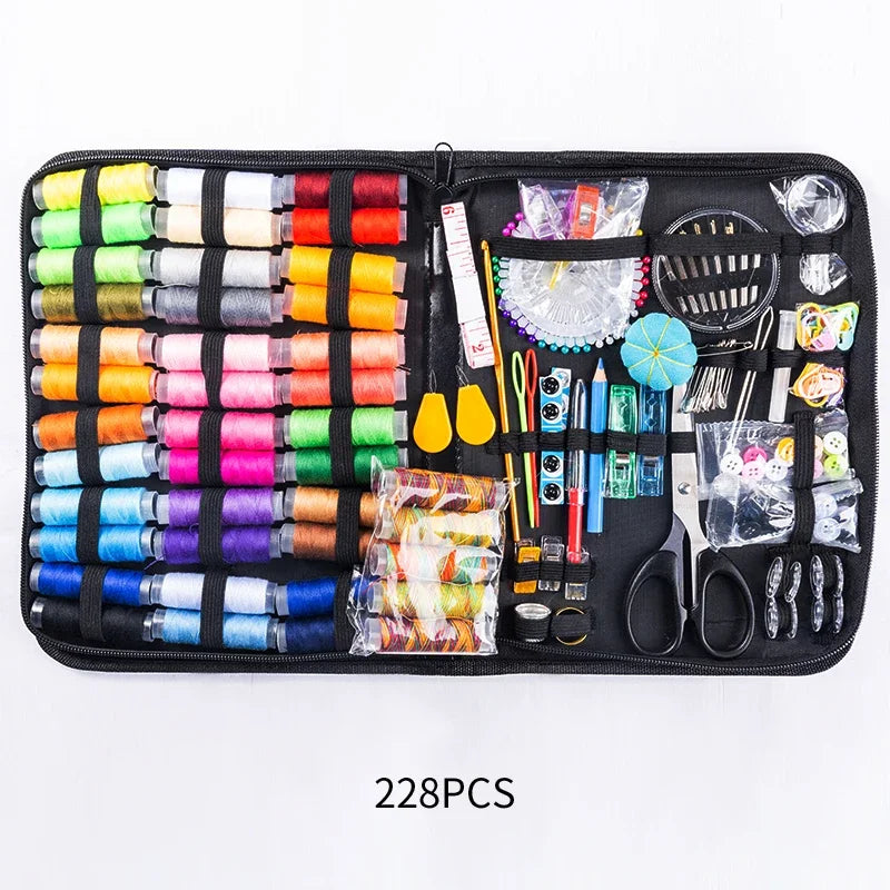 Sewing Kits DIY Multi-function Sewing Box Set for Hand Quilting Stitching Embroidery Thread Sewing Accessories Kits