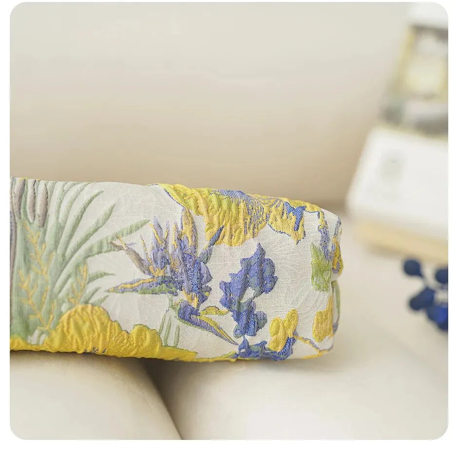 Women's Makeup Bag Color Floral Canvas Large Capacity Lipstick Air Cushion Storage Bag Commuter Handy Bag Travel Toiletry Bag