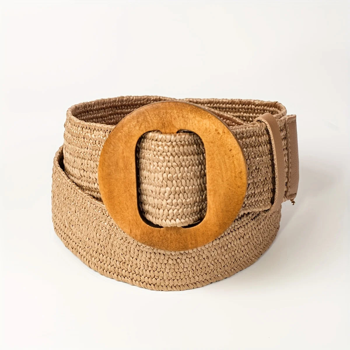 Straw elastic waist woven belt fashionable women's waist belt dress belt straw woven bohemian belt