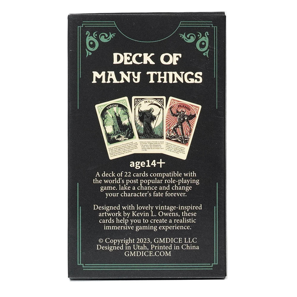 D&D Deck of Many Things: The Physical Manifestation Deck Card Game Valentines Gift