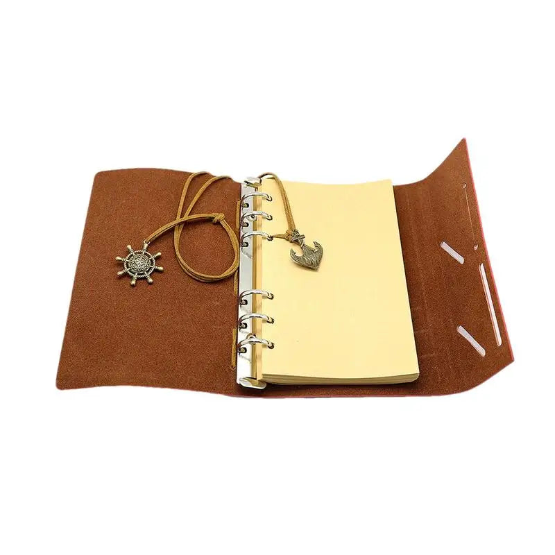 Leather Journal Tie Rope Retro Notebooks A6 Planne Blank Paper Note Books Journals Agenda Binder Travel Handmade