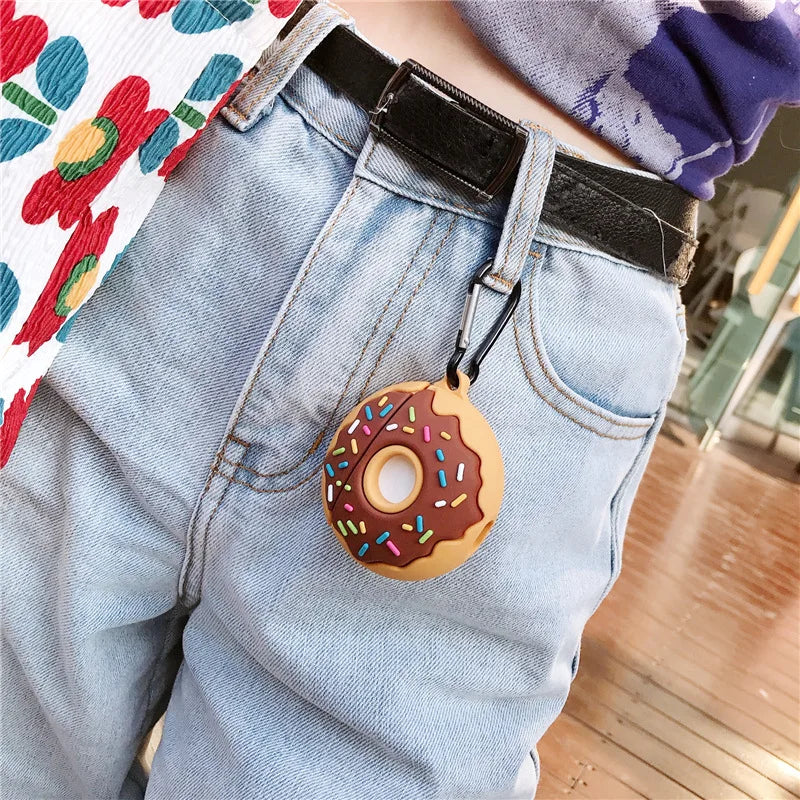 3D Donut Silicone Earphone Case For Airpods Pro Cute Cartoon Luxury Box Cover For Airpods 1/2 Headphone Case For Airpods 3 2021