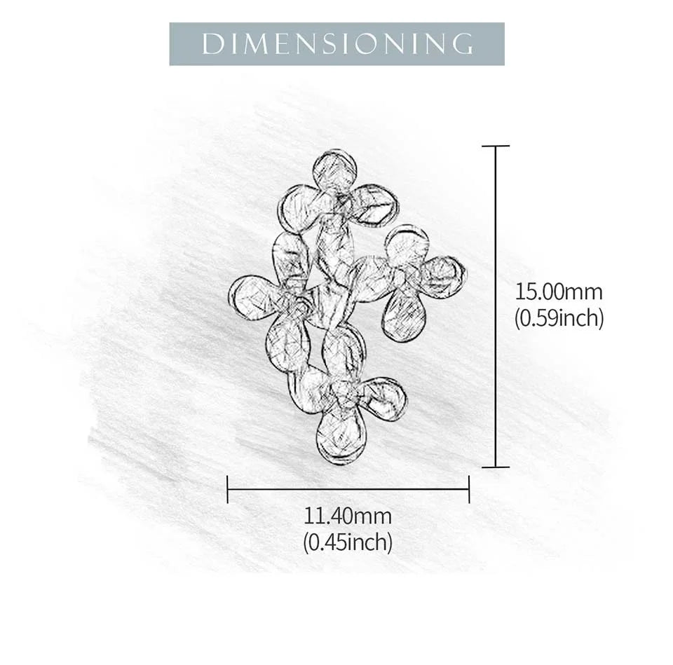 Lotus Fun Unusual Luxury Osmanthus Flowers Stud Earrings for Women Real 925 Sterling Silver 18K Gold Wedding Fashion Jewelry