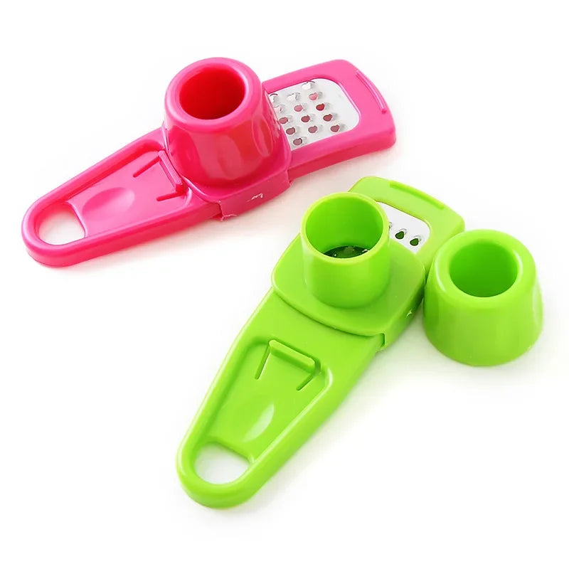 New Multifunctional Garlic Crusher Manual Garlic Pressing and Grinding Quick Hand Protection Kitchen Small Tool Accessories