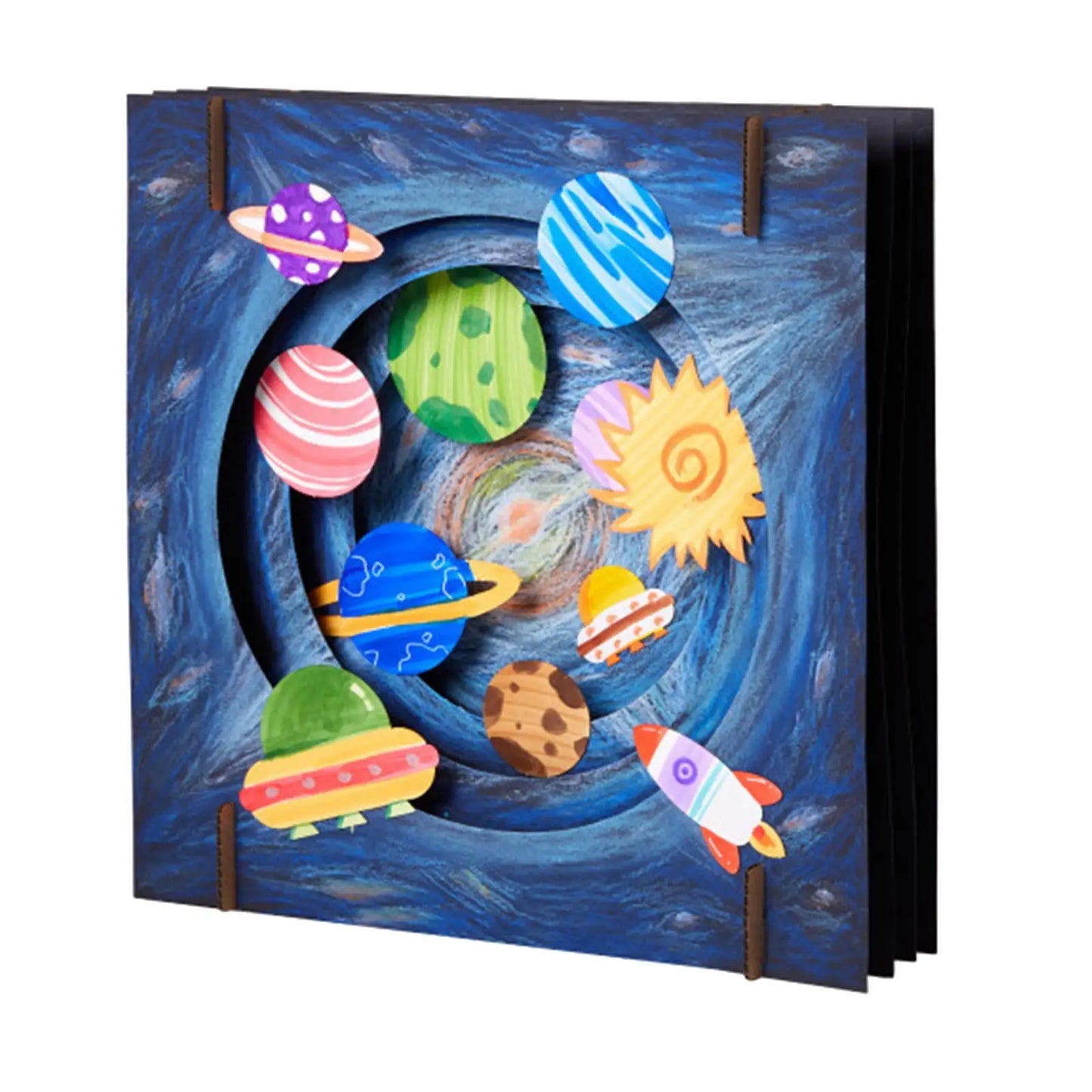 3D Coloring Handmade Craft Kits for Kids, Space and Sea Theme Assemble Art Painting Accessories-Interactive Educational Toys