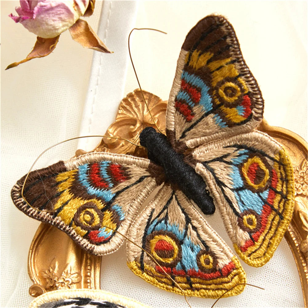 Starter Embroidery Kit Handmade Butterfly Diy Sewing Embroidered Kit With Hoop Embroideri Home Decor Needlework Cross-stitch Set