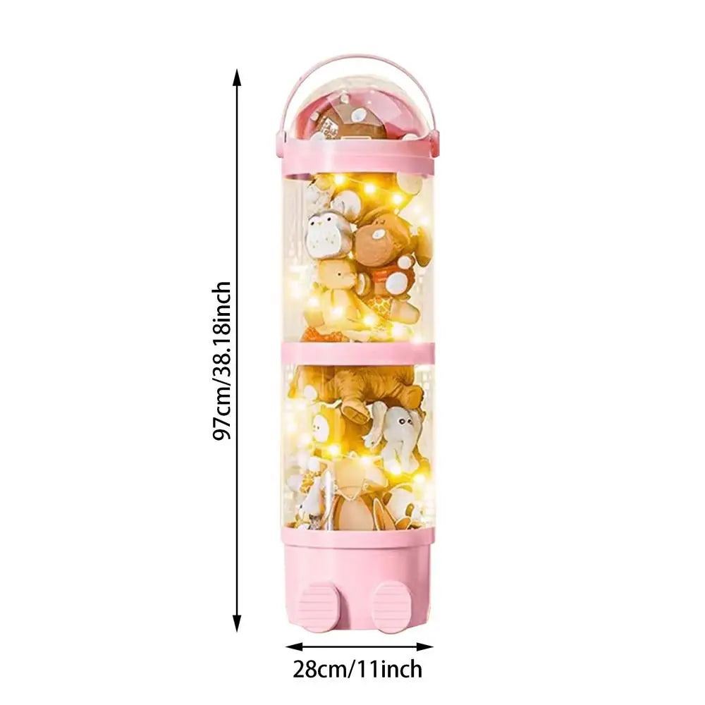 Stuffed Animal Storage Tube Stuffed Animal Storage Tube Organizer Transparent Stuffed Animal Tube Storage For Bedroom Living