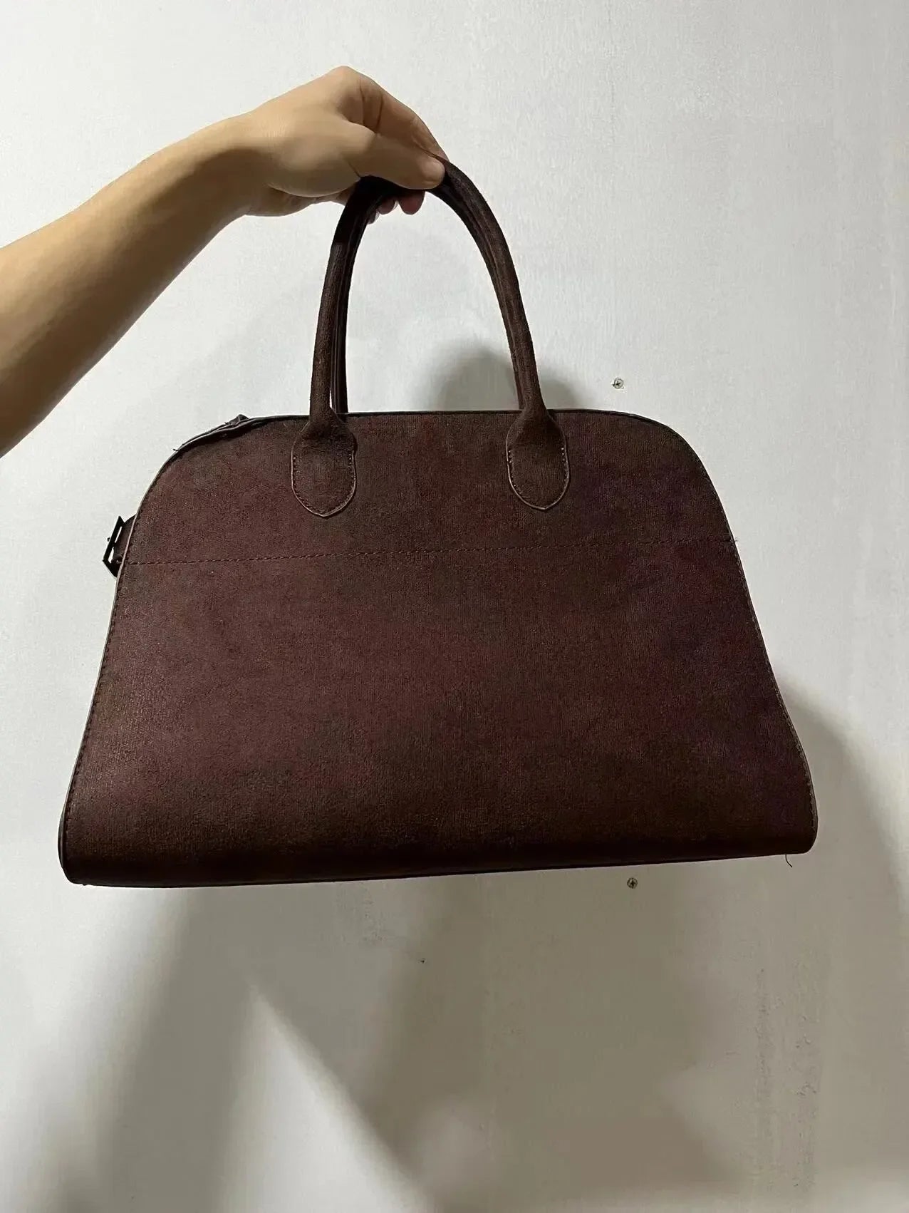 Ladies' Top-handle Bag High-end Feel Niche Design Large Capacity Vintage Commute Handbag For Autumn/winter Season