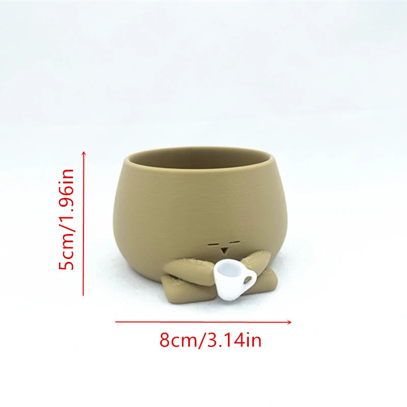 Cozy Pot Holding Drink Planter Pot Gardening Pot Small Plant Holder Air Plant Holder Plant Pots Flower Pots for Indoor Plants