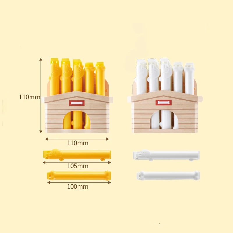 10PCS Cute Sealing Clip Dog Shape Bag Clips Snacks Protection Moisture Proof Clip Kitchen Food Storage Bag Clamps