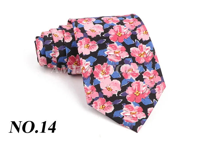 Vintage Imitation Silk Ties Men's Fashion 8cm Graffiti Painting Floral Necktie For Men Wedding Business Soft Printing Tie Wed Gi