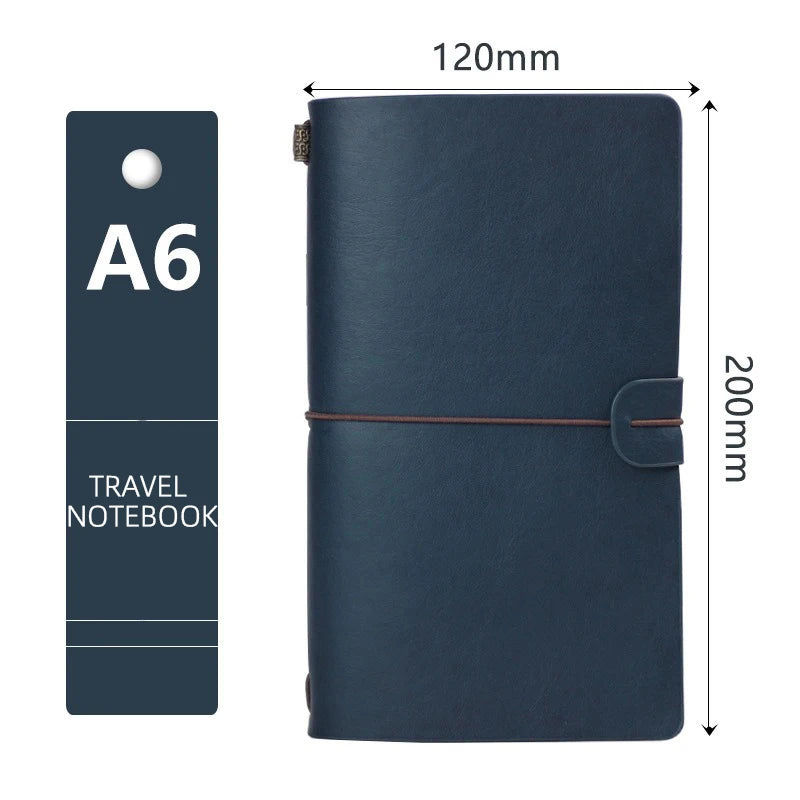 Retro Leather Strap Creative Hand Ledger Creative Multifunctional A6 Retro Portable Travel Loose-leaf Notepad Diary Notebook