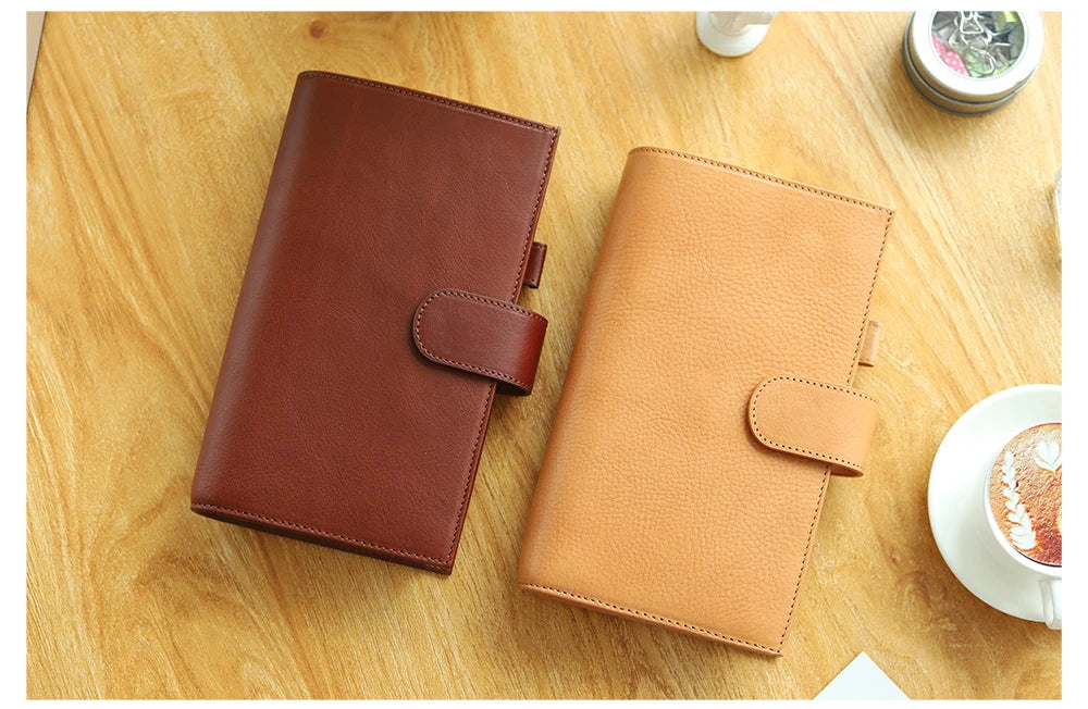 Moterm Travel Notebook Journal Companion Standard Planner Vegetable Tanned Leather Genuine Cowhide Organizer Diary