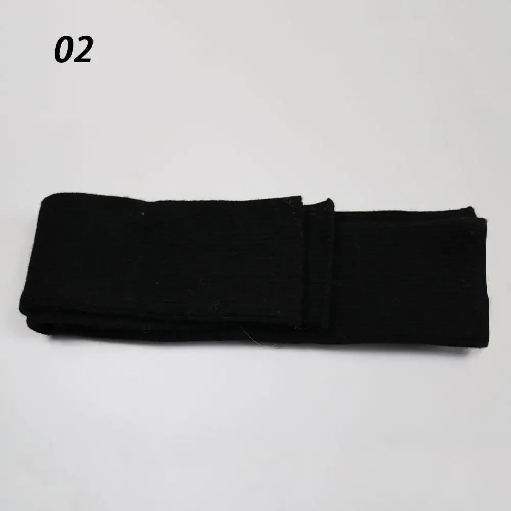 Sparsil Women Cashmere Fingerless Glove Elastic Knit Warm Elbow Mittens Fake Cuff Cosplay Party Guante Fashion Arm Sleeve Warmer