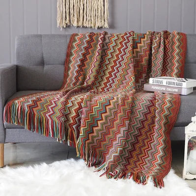 Boho Bed Plaid Blanket Geometry Aztec Baja Blankets Ethnic Sofa Cover Slipcover Decor Throw Wall Hanging Tapestry Rug Cobertor