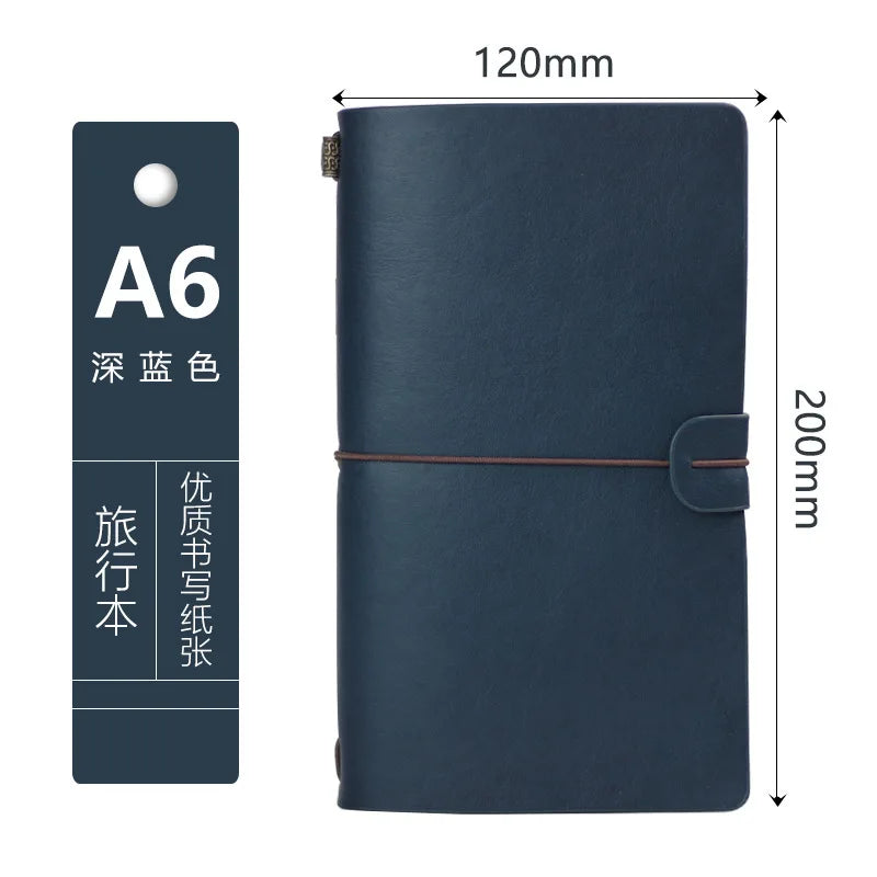 Creative Notebook Travel Ledger A6 Loose-leaf Simple Diary Retro Portable Ledger