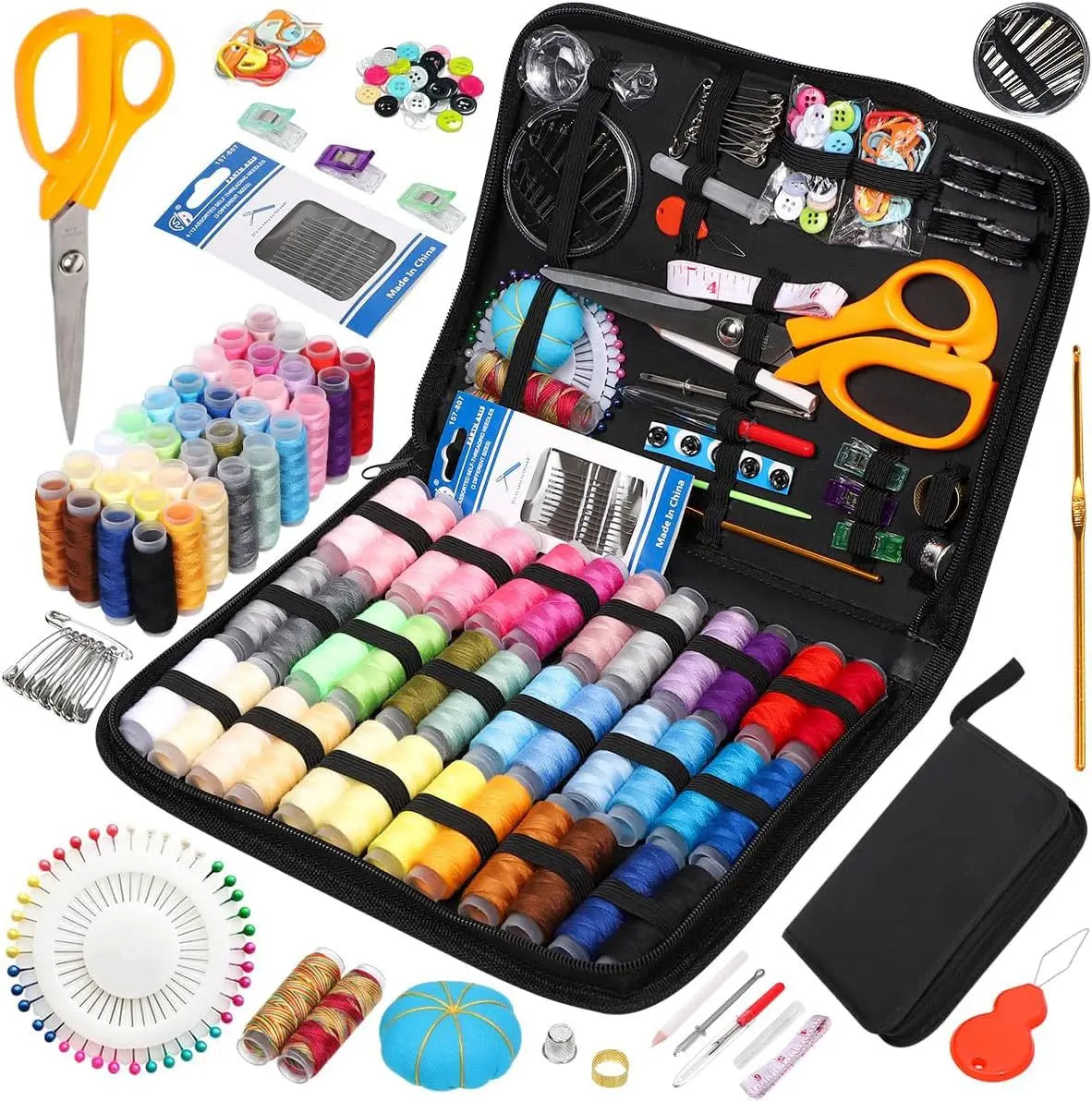 Sewing Kits DIY Multi-function Sewing Box Set for Hand Quilting Stitching Embroidery Thread Sewing Accessories Kits