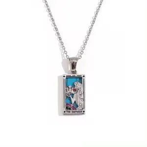 E.B.belle one piece Original Design Tarot Star Moon Sun Lovers Pendant O-chain Necklace new in Stainless steel jewelry Ali