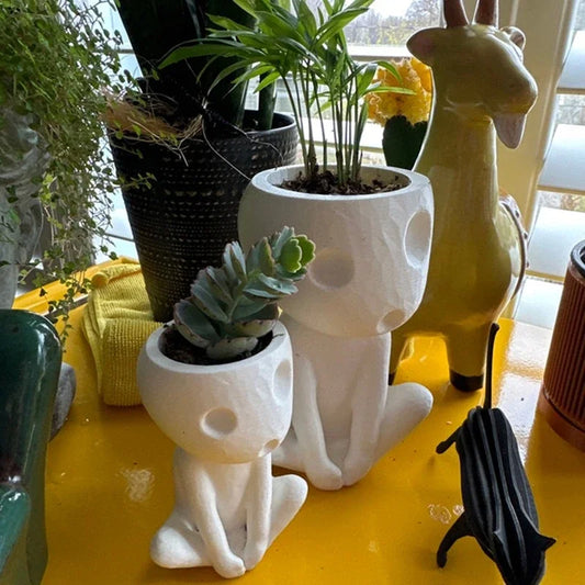 Kawaii Tree Elves Planter Pot Kodama Gardening Pot Small Plant Holder Air Plant Holder Plant Pots Flower Pots for Indoor Plants