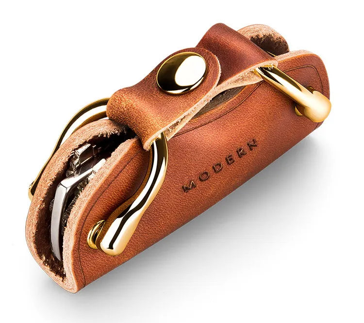 Brand New 100% Genuine Leather Smart Key Organizer Holder Key Chain Key Wallet Creative Travel Man Woman Gift