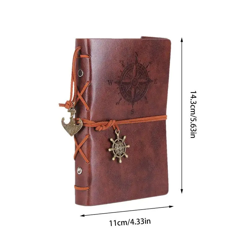 Leather Journal Tie Rope Retro Notebooks A6 Planne Blank Paper Note Books Journals Agenda Binder Travel Handmade