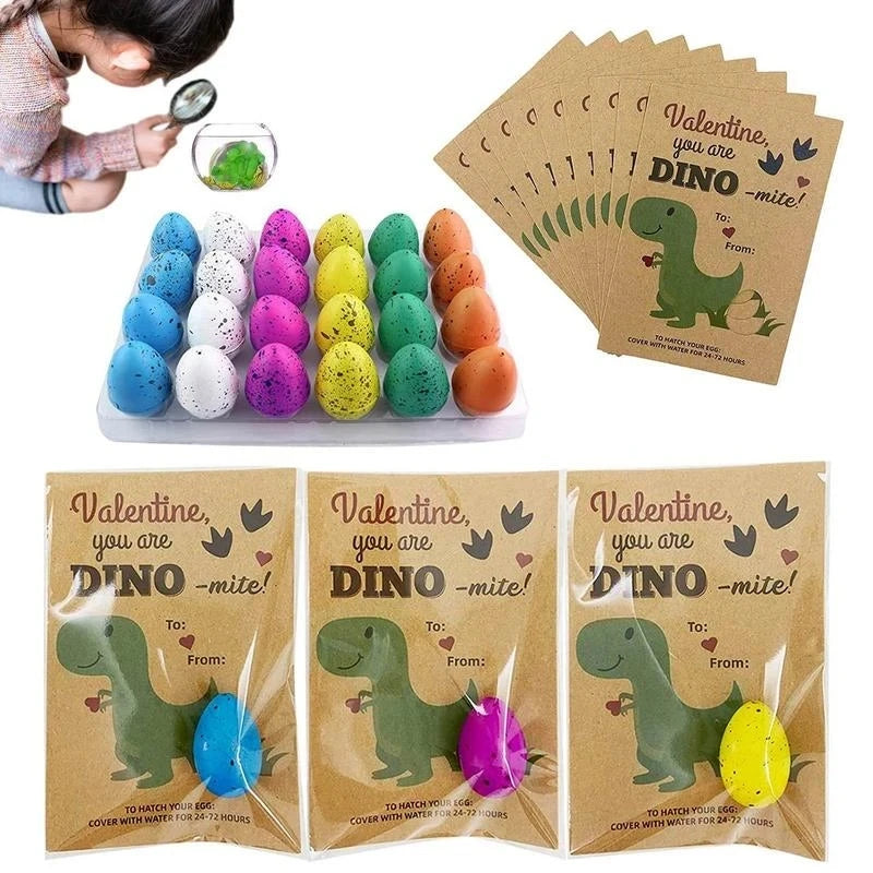 New 2023 Gift Magic Hatching Growing Dinosaur Egg Treat Kids Birthday Party Favor Baby Shower Guest Gift Pinata Educational Toys Valentines Gift