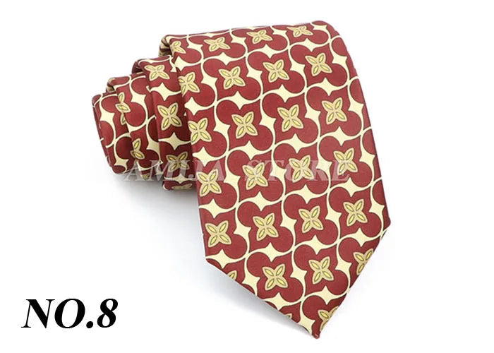 Vintage Imitation Silk Ties Men's Fashion 8cm Graffiti Painting Floral Necktie For Men Wedding Business Soft Printing Tie Wed Gi