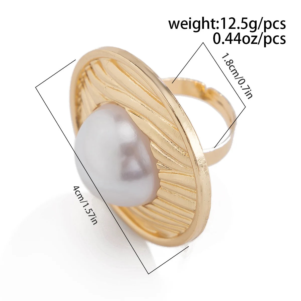 DIEZI 4 Style Sweet Cool Pearl Round Hollow Out Open Rings Women Girls Fashion Punk Gold Silver Color Beads Knuckle Joint Ring